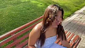 Bold casting of young petite latina university babe.