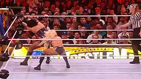 rhea ripley faces charlotte flair in the smackdown women's championship at wrestlemania 39