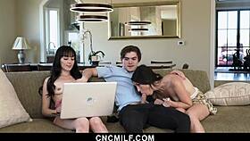 The It Guy With A Dirty Twist Tyler Fixes The Laptop While Freeusing The Stepsisters - Cncmilf