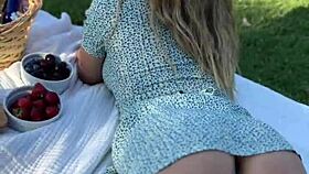 Latina teen with big natural tits and ass gets licked roughly on date