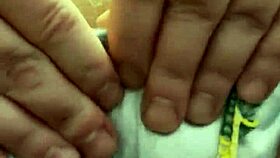 Rainbow clad joan day plays with herself and shakes big ass