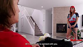 Oh No! Stepmom Holly Lace Caught Giving Blowjob to Stepson Axel Haze in POV!