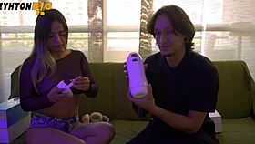 having fun with vibrator outdoors?