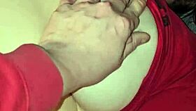 This milf cums hard with her big tits bouncing