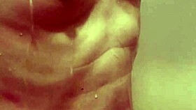 married woman 38, beautiful nipples dripping water in bathroom