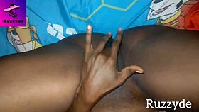 touching her unwashed creamy early morning pussy in the garage 😊