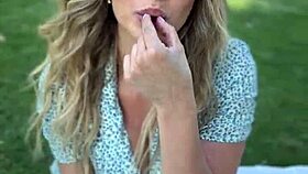 Latina teen with big natural tits and ass gets licked roughly on date