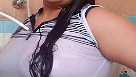 She loves seeing my wet arm in bath - part 2 😊