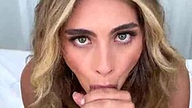 Latina teen with big natural tits and ass gets licked roughly on date