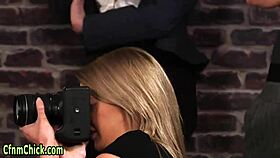 British Mature Redhead Domina Mocks In CFNM Scene