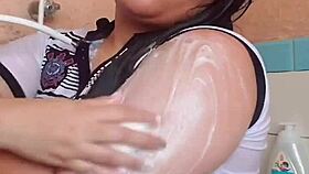 She loves seeing my wet arm in bath - part 2 😊