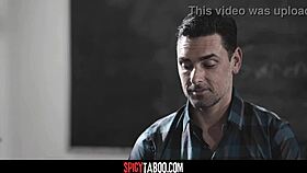 Virgin teen with pigtails trades innocence for fame with drama teacher