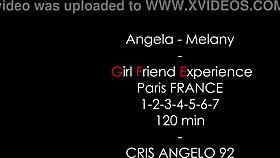 in paris, angela bella experiences a sensual girlfriend moment with cris angelo