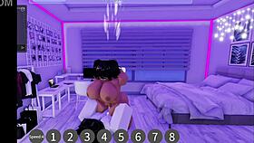 Fucking in two different Roblox condominiums with condoms 😈