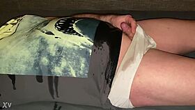 pissing all over small cock 😈