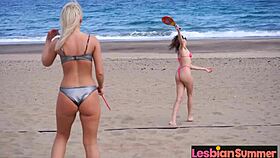 Did you taste that summer? Scissoring and 69ing in sand at lesbian summer