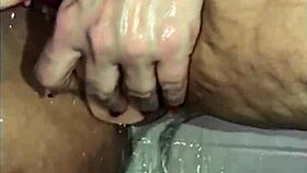 I play with toys in the shower, getting wet and horny.