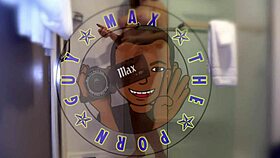 ass oiled up, fucked and creampied in cuck view with tits, hooters, big tits, bent over, boobs, messy, melons, interracial, big black cock, monster cock