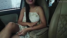 Blackmailing and Fucking GF Outdoor with Ex Best Friend