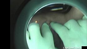 Carmen Valentina spreads in latex backstage!