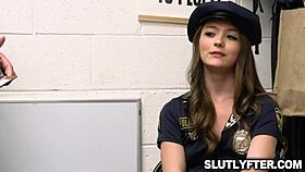 Shoplifter Mira Monroe In Sexy Cop Dress Gets Hot Fuck