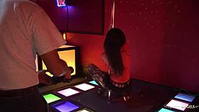 does fucking two guys on the sofa please romana more than sucking in stockings?