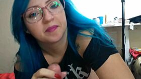 Naughty cousin made the boy cum in her mouth then she sat on his dick