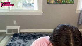 first time college slut gives clean pov thong blowjob