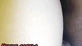 the brazilian amateur peels the young girl's pussy with his big black cock