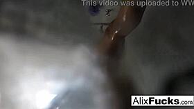 Alix Lynx Showers Nude Post-Masturbation