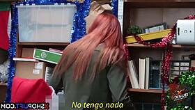 Redhead thief gets fucked.