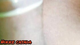the brazilian amateur peels the young girl's pussy with his big black cock