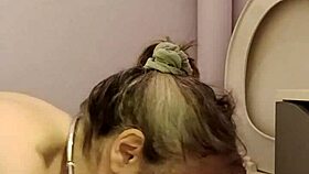 milf bound in bondage, flashing tits while getting slapped in homemade pov.