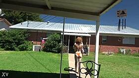 Delicious redhead in lingerie poses