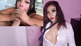Latina tetona caliente cogiendo con el hermanastro