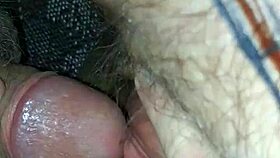 Wet pussy milf gets cum on cock in provocative teasing, can you handle it?