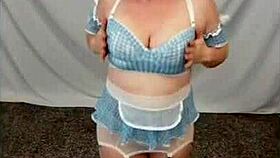 Millie Moore does pole dance, gets fucked, and facial in Dorothy cosplay