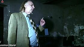 Cute natural dreadgirl interrogated in prison with bondage and slaps