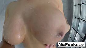 Alix Lynx Showers Nude Post-Masturbation