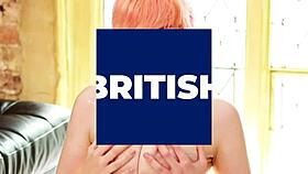 British Teen 18+ Sucks Cock in Polo Shirt and Lingerie