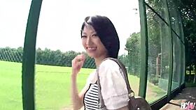 little japanese slut mizuki has her pussy flooded with cum