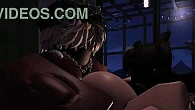 Mating season for two bunnys with big ass creampie threesome