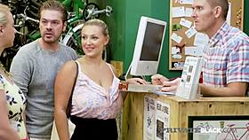 Bambi Bella Rides Cock Hard In Intense POV Threesome