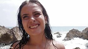 Fucking Stepsister On Beach With Watchers!