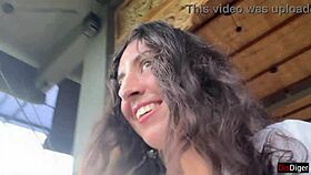 Girl Swallows Cum Publicly