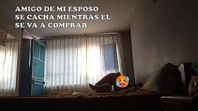 Latina Wife Cuckolds Husband