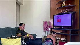 suzie casually in the dining room with jhony gab