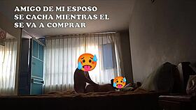 Latina Wife Cuckolds Husband