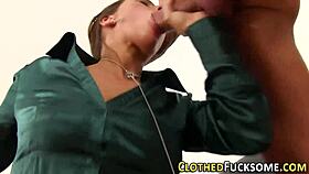 Fingered glam ho in heels and shoes, then spermed in 3some group.