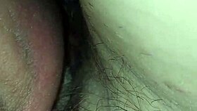 Wet pussy milf gets cum on cock in provocative teasing, can you handle it?